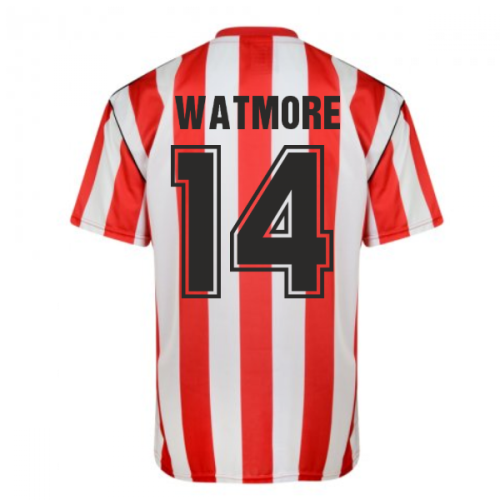 Score Draw Sunderland 1990 Retro Football Shirt (Watmore 14)