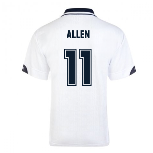 Score Draw Tottenham Hotspur 1991 FA Cup Final Retro Football Shirt (Allen 11)