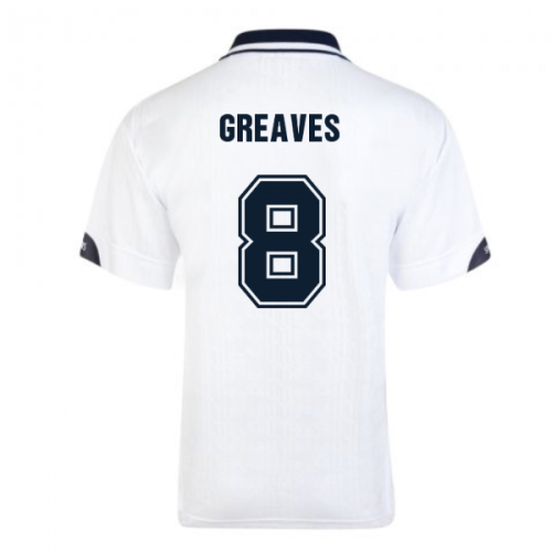 Score Draw Tottenham Hotspur 1991 FA Cup Final Retro Football Shirt (GREAVES 8)