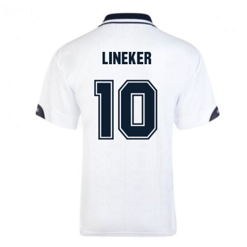 Score Draw Tottenham Hotspur 1991 FA Cup Final Retro Football Shirt (LINEKER 10)