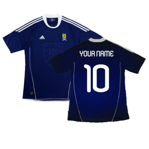 Scotland 2010-11 Home Shirt ((Excellent) XL) (Your Name)
