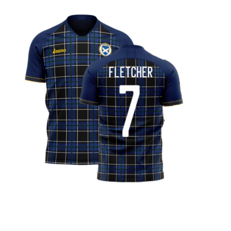 Scotland 2024-2025 Home Concept Football Kit (Libero) (Fletcher 7)