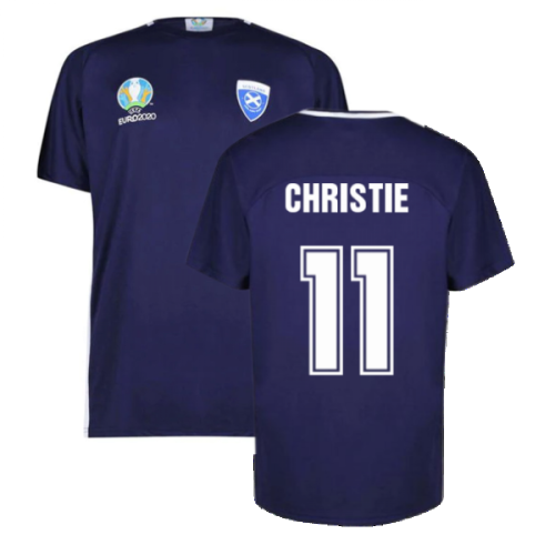 Scotland 2021 Polyester T-Shirt (Navy) (Christie 11)