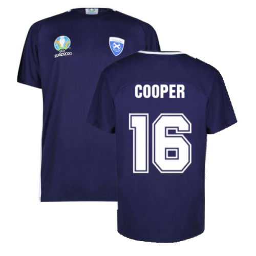 Scotland 2021 Polyester T-Shirt (Navy) (Cooper 16)