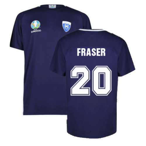 Scotland 2021 Polyester T-Shirt (Navy) (Fraser 20)