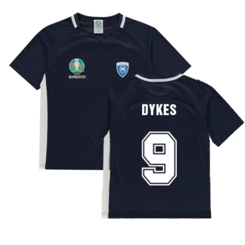 Scotland 2021 Polyester T-Shirt (Navy) - Kids (Dykes 9)