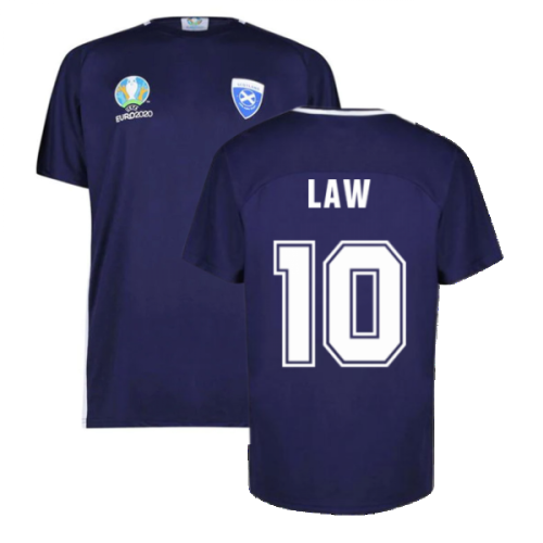 Scotland 2021 Polyester T-Shirt (Navy) (LAW 10)