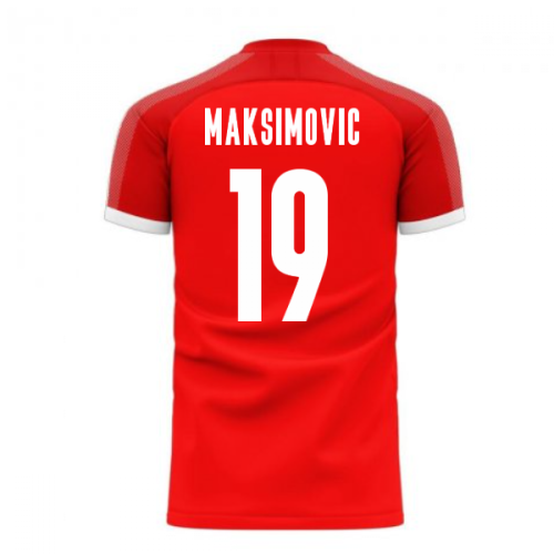 Serbia 2024-2025 Home Concept Football Kit (Libero) (MAKSIMOVIC 19)