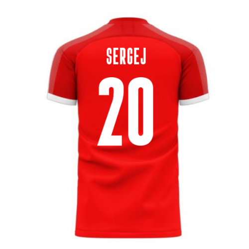 Serbia 2024-2025 Home Concept Football Kit (Libero) (SERGEJ 20)