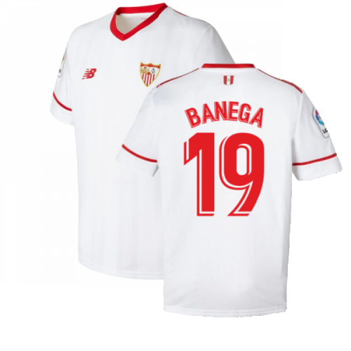 Sevilla 2017-18 Home Shirt ((Excellent) L) (Banega 19)