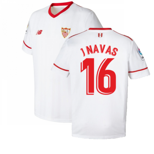 Sevilla 2017-18 Home Shirt ((Excellent) L) (J NAVAS 16)