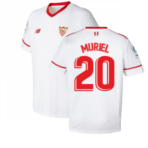 Sevilla 2017-18 Home Shirt ((Excellent) L) (Muriel 20)