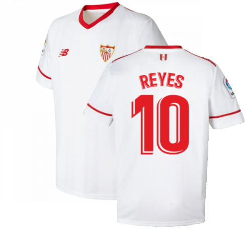 Sevilla 2017-18 Home Shirt ((Excellent) L) (Reyes 10)