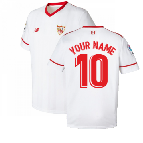 Sevilla 2017-18 Home Shirt ((Excellent) L) (Your Name)