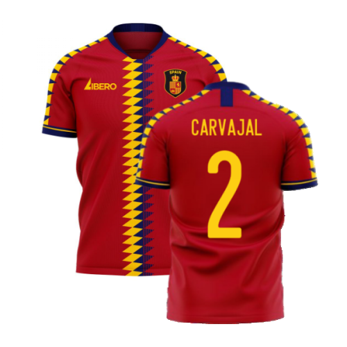 Spain 2024-2025 Home Concept Football Kit (Libero) (CARVAJAL 2)