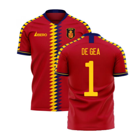 Spain 2024-2025 Home Concept Football Kit (Libero) (DE GEA 1)