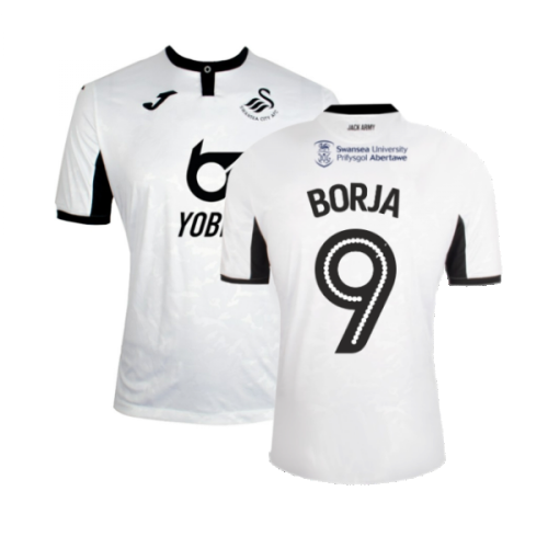 Swansea City 2019-20 Home Shirt ((Good) M) (Borja 9)