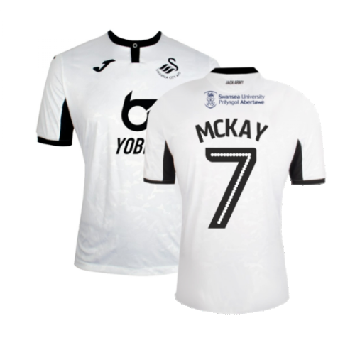 Swansea City 2019-20 Home Shirt ((Good) M) (McKay 7)