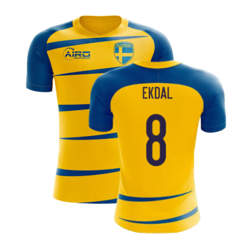 Sweden 2024-2025 Home Concept Football Kit (Airo) (EKDAL 8)