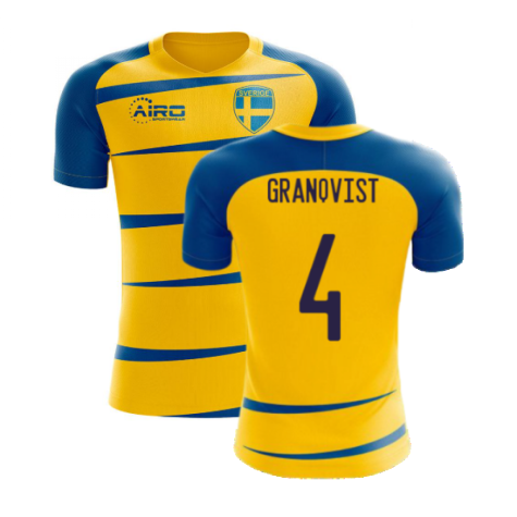 Sweden 2024-2025 Home Concept Football Kit (Airo) (GRANQVIST 4)