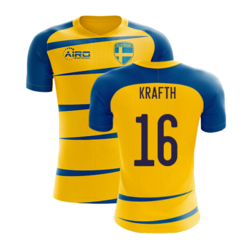 Sweden 2024-2025 Home Concept Football Kit (Airo) (KRAFTH 16)