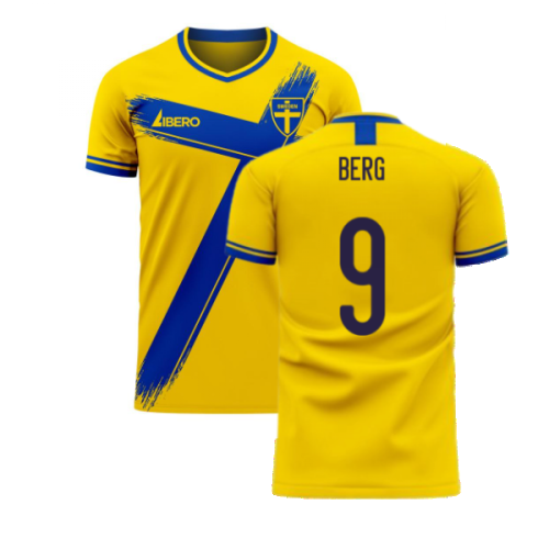 Sweden 2024-2025 Home Concept Football Kit (Libero) (BERG 9)