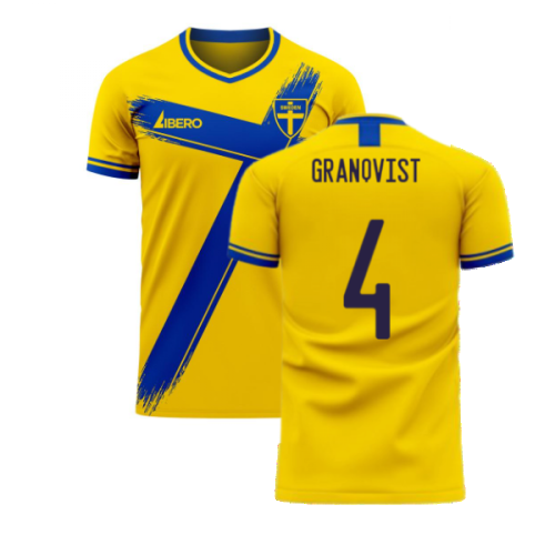 Sweden 2024-2025 Home Concept Football Kit (Libero) (GRANQVIST 4)