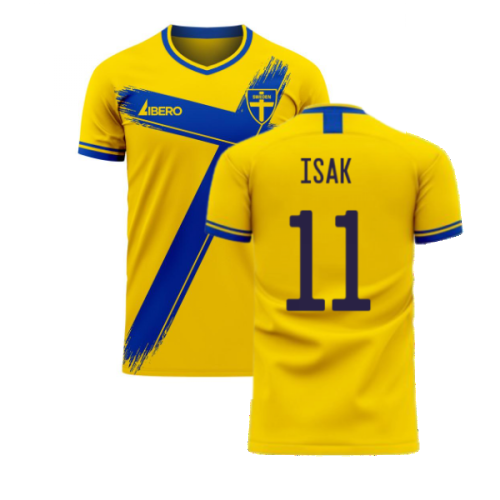 Sweden 2024-2025 Home Concept Football Kit (Libero) (ISAK 11)