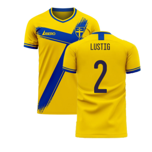 Sweden 2024-2025 Home Concept Football Kit (Libero) (LUSTIG 2)