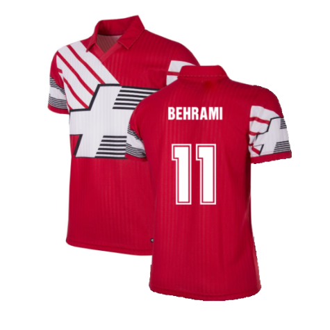 Switzerland 1990-92 Retro Football Shirt (BEHRAMI 11)