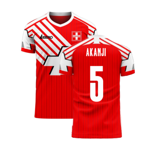 Switzerland 2024-2025 Retro Concept Football Kit (Libero) (AKANJI 5)