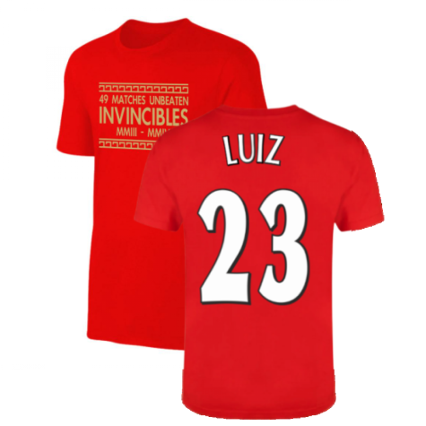 The Invincibles 49 Unbeaten T-Shirt (Red) (LUIZ 23)