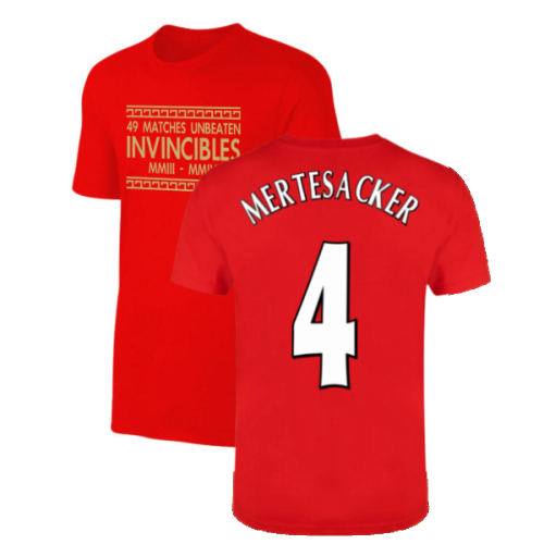 The Invincibles 49 Unbeaten T-Shirt (Red) (MERTESACKER 4)