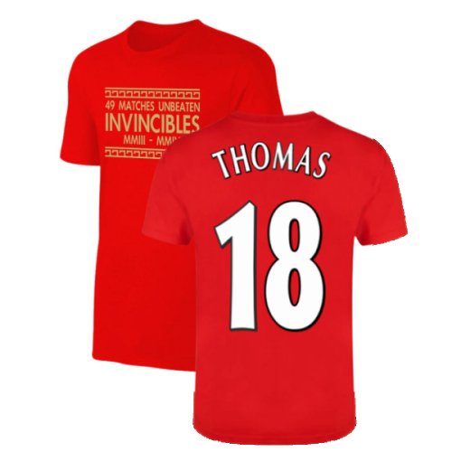 The Invincibles 49 Unbeaten T-Shirt (Red) (THOMAS 18)