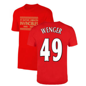 The Invincibles 49 Unbeaten T-Shirt (Red) (WENGER 49)