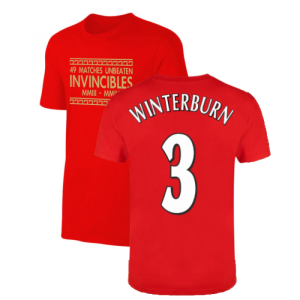 The Invincibles 49 Unbeaten T-Shirt (Red) (WINTERBURN 3)