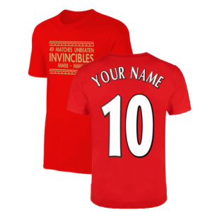 The Invincibles 49 Unbeaten T-Shirt (Red)