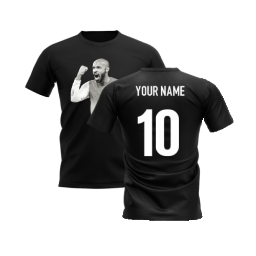 Thierry Henry Legend T-Shirt (Black) (Your Name)