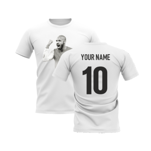 Thierry Henry Legend T-Shirt (White) (Your Name)