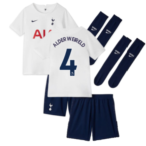 Tottenham 2021-2022 Little Boys Home Mini Kit (ALDERWEIRELD 4)