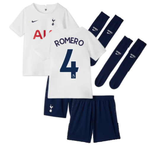 Tottenham 2021-2022 Little Boys Home Mini Kit (ROMERO 4)