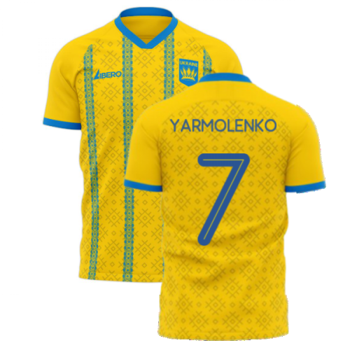 Ukraine 2024-2025 Home Concept Football Kit (Libero) (YARMOLENKO 7)