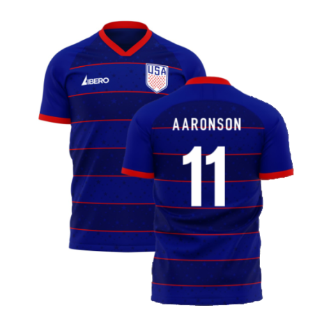 United States 2024-2025 Away Concept Football Kit (Libero) (AARONSON 11)