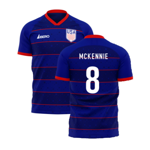 United States 2024-2025 Away Concept Football Kit (Libero) (MCKENNIE 8)