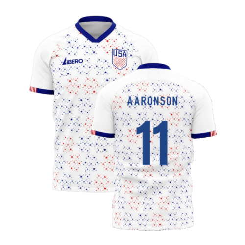 United States 2024-2025 Home Concept Football Kit (Libero) (AARONSON 11)