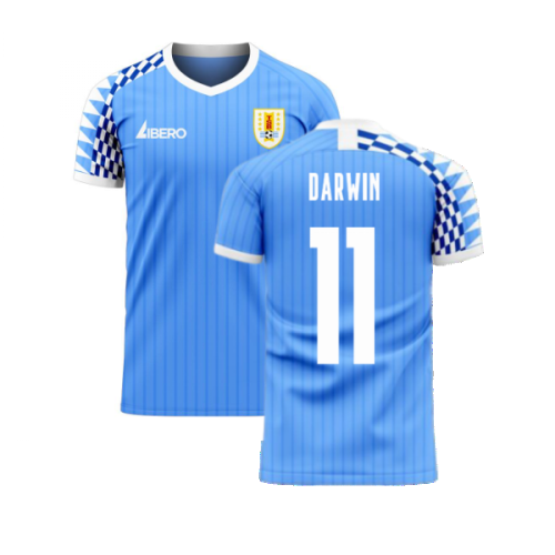 Uruguay 2024-2025 Home Concept Football Kit (Libero) (DARWIN 11)