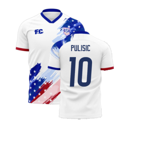 USA 2020-2021 Home Concept Kit (Fans Culture) (PULISIC 10)