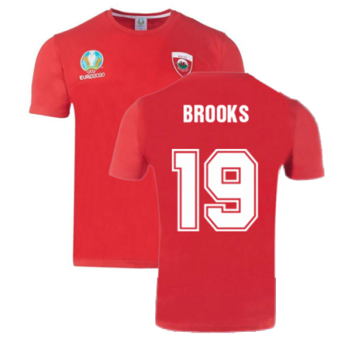 Wales 2021 Polyester T-Shirt (Red) (BROOKS 19)