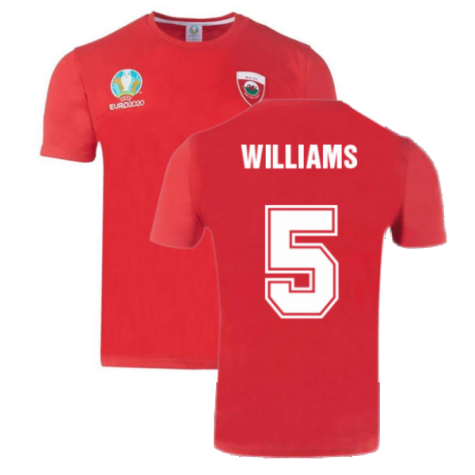 Wales 2021 Polyester T-Shirt (Red) (WILLIAMS 5)