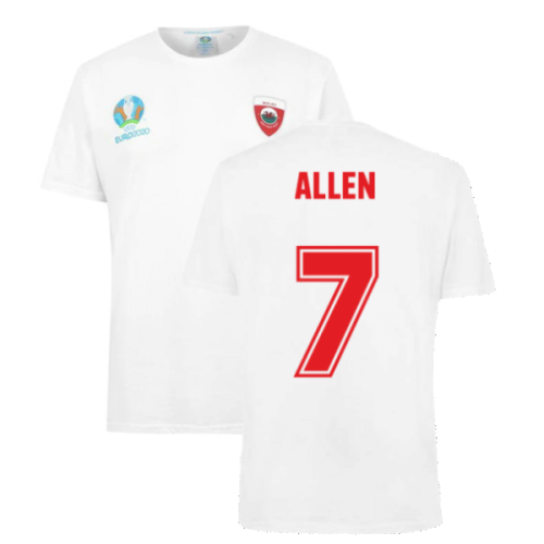 Wales 2021 Polyester T-Shirt (White) (ALLEN 7)